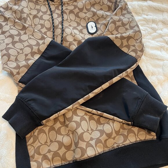 Authentic Signature Coach Hoodie Tan & Black - Picture 9 of 12